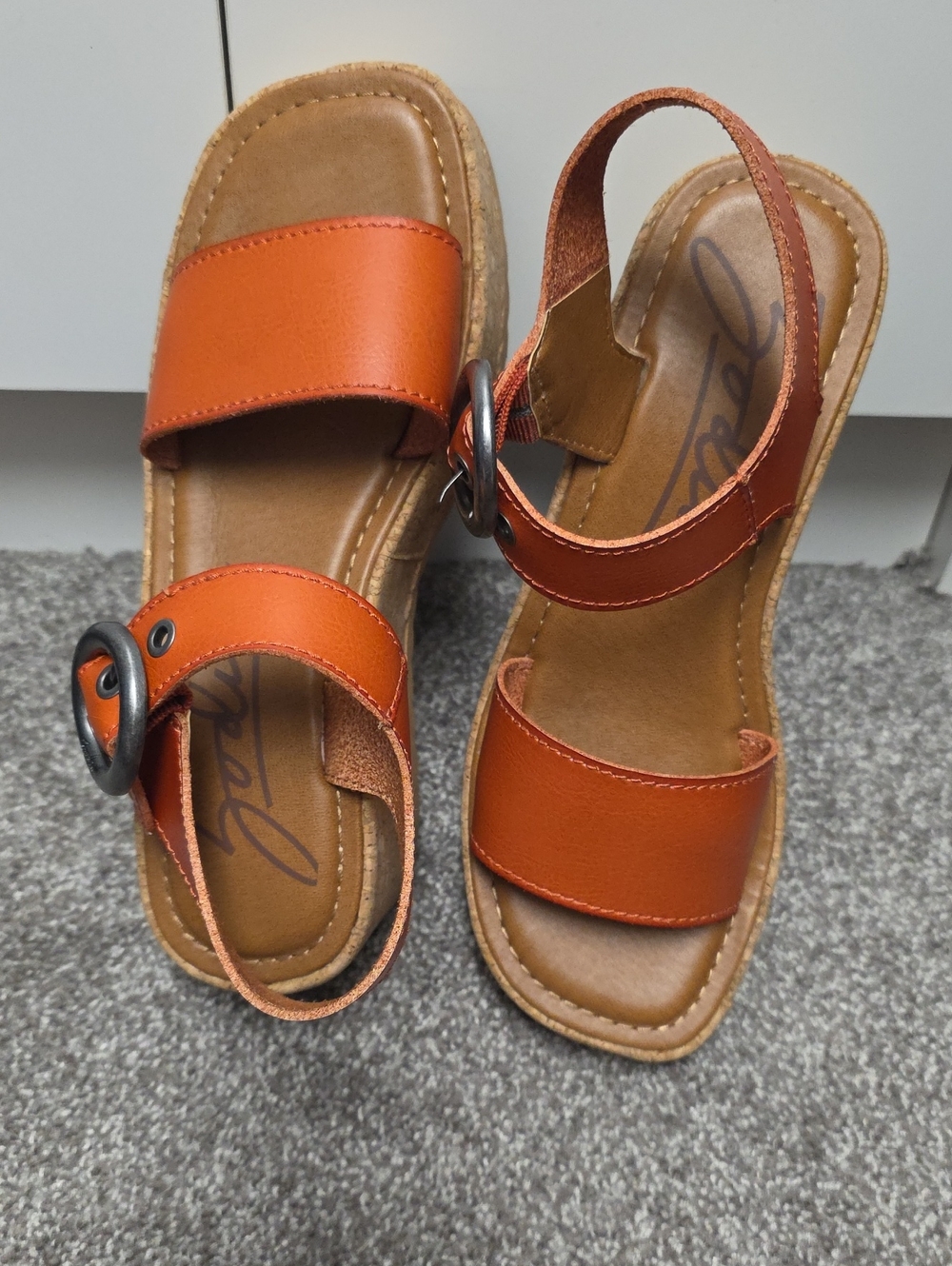 Zodiac Glory Orange Strap Sandals